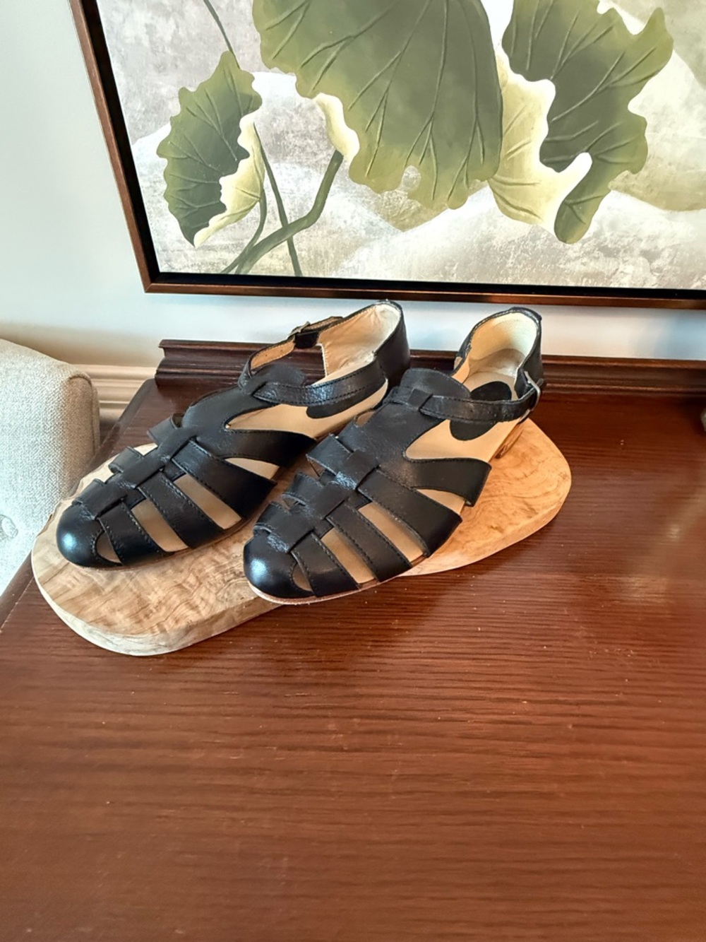 1883 by Wolverine Freida Fisherman Sandals size 11 black Leather